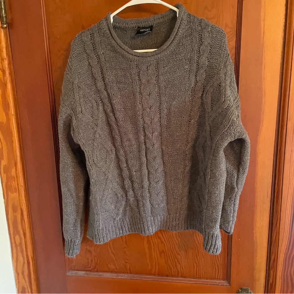Esmara cable knit crew neck sweater size large